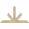 Ekena Millwork Saratoga Rough Sawn Timber Gable Bracket, Douglas Fir, 48"W x 28"H x 4"D x 4"F, 14/12 Pitch GBW048X28X0404SAR00RDF - alternate 1